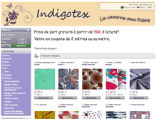 Tablet Screenshot of indigotex.fr